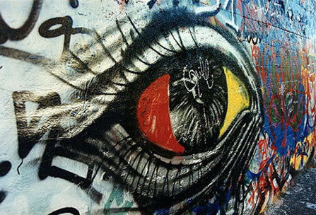 Eyehear Color Graffitti Portrait, 1993 San Francisco, Ca. Milmeister All Rights Reserved